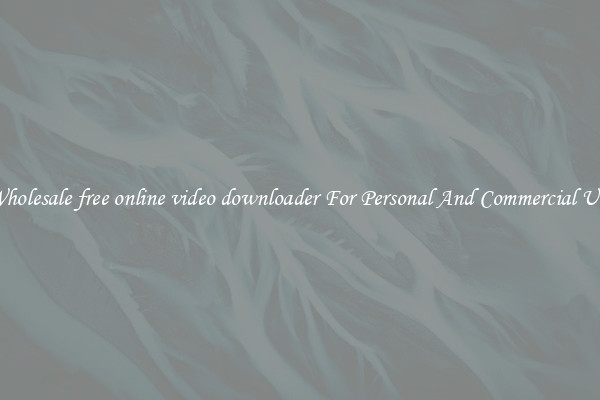 Wholesale free online video downloader For Personal And Commercial Use