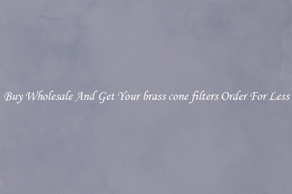 Buy Wholesale And Get Your brass cone filters Order For Less