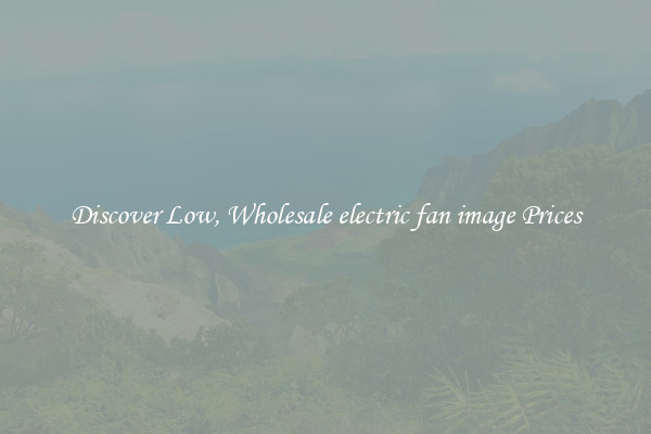 Discover Low, Wholesale electric fan image Prices