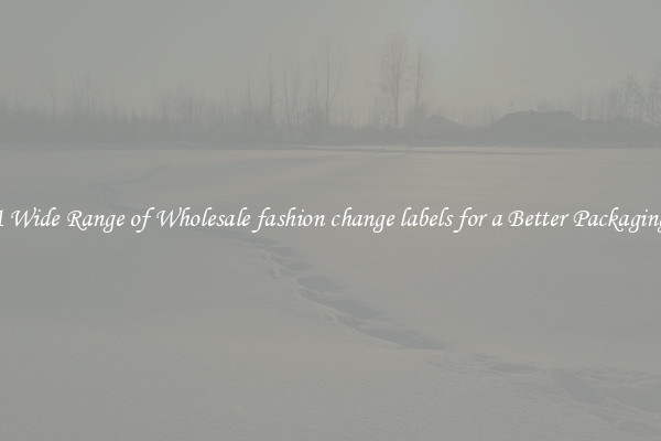 A Wide Range of Wholesale fashion change labels for a Better Packaging 