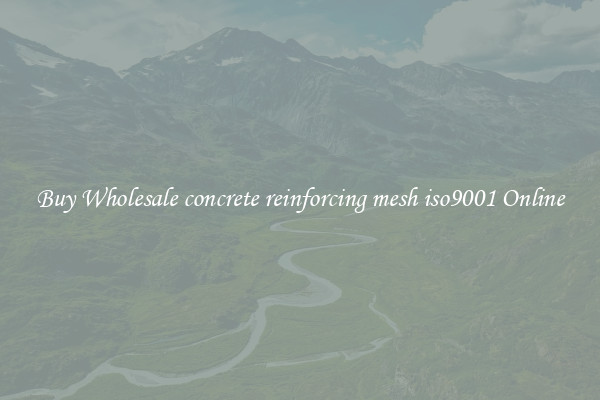 Buy Wholesale concrete reinforcing mesh iso9001 Online