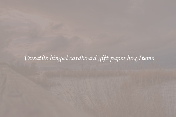 Versatile hinged cardboard gift paper box Items