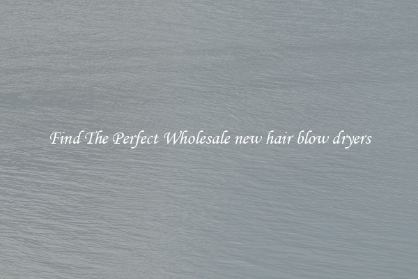 Find The Perfect Wholesale new hair blow dryers