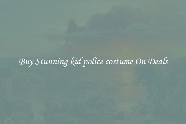 Buy Stunning kid police costume On Deals