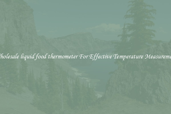 Wholesale liquid food thermometer For Effective Temperature Measurement