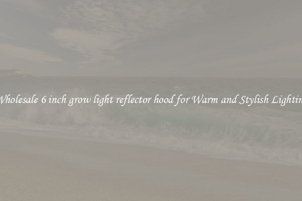 Wholesale 6 inch grow light reflector hood for Warm and Stylish Lighting