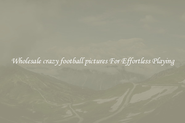 Wholesale crazy football pictures For Effortless Playing