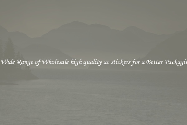 A Wide Range of Wholesale high quality ac stickers for a Better Packaging 